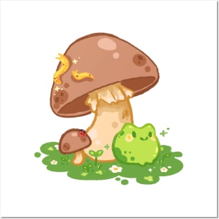 Mushroom Froggie Posters and Art